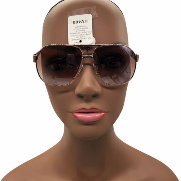 Lion Fashion Eyewear Women's Brown and Orange Sunglasses UV400 Item D-1 - Picture 1 of 11